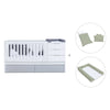 Convertible crib with drawers/trundle bed 70x140 cm white/grey · Sero More K546-M7778