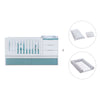 Convertible crib with drawers/trundle bed 70x140 cm white/aquamarine · Sero More K546-M7781