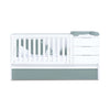 Convertible crib 70x140 cm white/eucalyptus · Sero More Eucalyptus K546-M7757