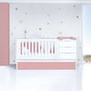 Convertible crib 70x140 cm white/pink · Sero More Quarzo K546-M7759