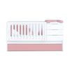 Convertible crib 70x140 cm white/pink · Sero More Quarzo K546-M7759