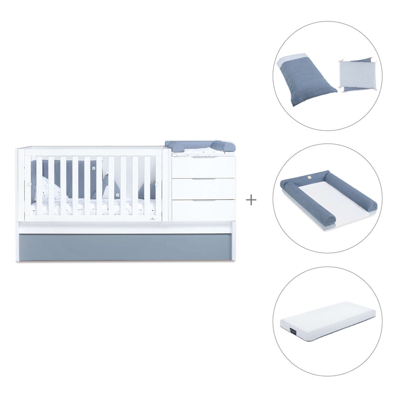 Convertível 70x140 cm branco/azul · Sero More Blu Denim K546-M7741