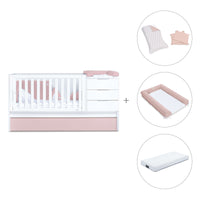 Convertível 70x140 cm branco/rosa claro · Sero More Flamingo K546-M7742