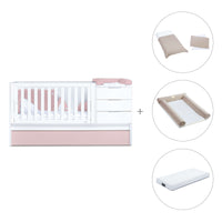 Convertível 70x140 cm branco/rosa claro · Sero More Flamingo K546-M7742