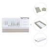 Convertible crib with drawers/trundle bed 70x140 cm white/beige · Sero More K546-M7753