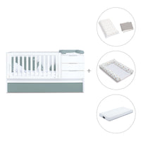 Convertível 70x140 cm branco/eucalipto · Sero More Eucalyptus K546-M7757