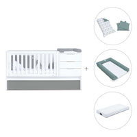 Convertível 70x140 cm branco/antracite · Sero More Antracita K546-M7758