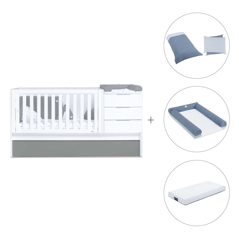 Convertível 70x140 cm branco/antracite · Sero More Antracita K546-M7758