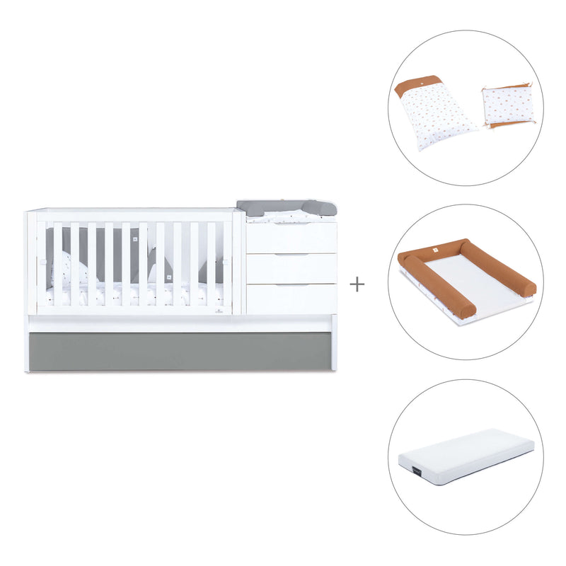 Convertível 70x140 cm branco/antracite · Sero More Antracita K546-M7758