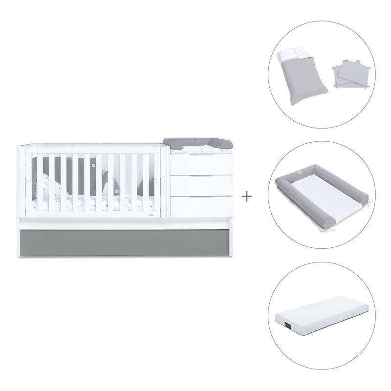 Convertível 70x140 cm branco/antracite · Sero More Antracita K546-M7758