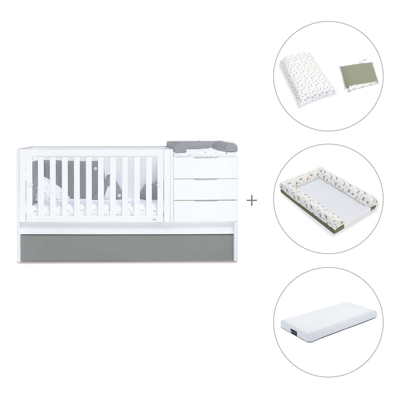 Convertível 70x140 cm branco/antracite · Sero More Antracita K546-M7758