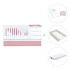 Verwandelbares Babybett 70x140 cm weiss/rosa · Sero More Quarzo K546-M7759