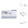 Convertible crib with drawers/trundle bed 70x140 cm white/grey · Sero More K546-M7778