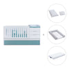 Convertible crib with drawers/trundle bed 70x140 cm white/aquamarine · Sero More K546-M7781