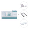 Convertible crib with drawers/trundle bed 70x140 cm white/aquamarine · Sero More K546-M7781