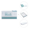 Convertible crib with drawers/trundle bed 70x140 cm white/aquamarine · Sero More K546-M7781