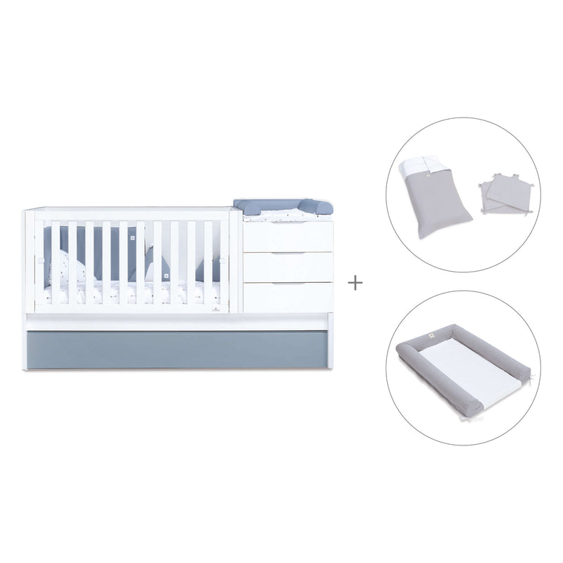 Convertível 70x140 cm branco/azul · Sero More Blu Denim K546-M7741