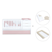 Convertível 70x140 cm branco/rosa claro · Sero More Flamingo K546-M7742