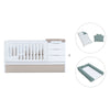 Convertible crib with drawers/trundle bed 70x140 cm white/beige · Sero More K546-M7753