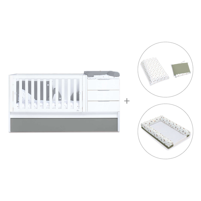 Convertível 70x140 cm branco/antracite · Sero More Antracita K546-M7758