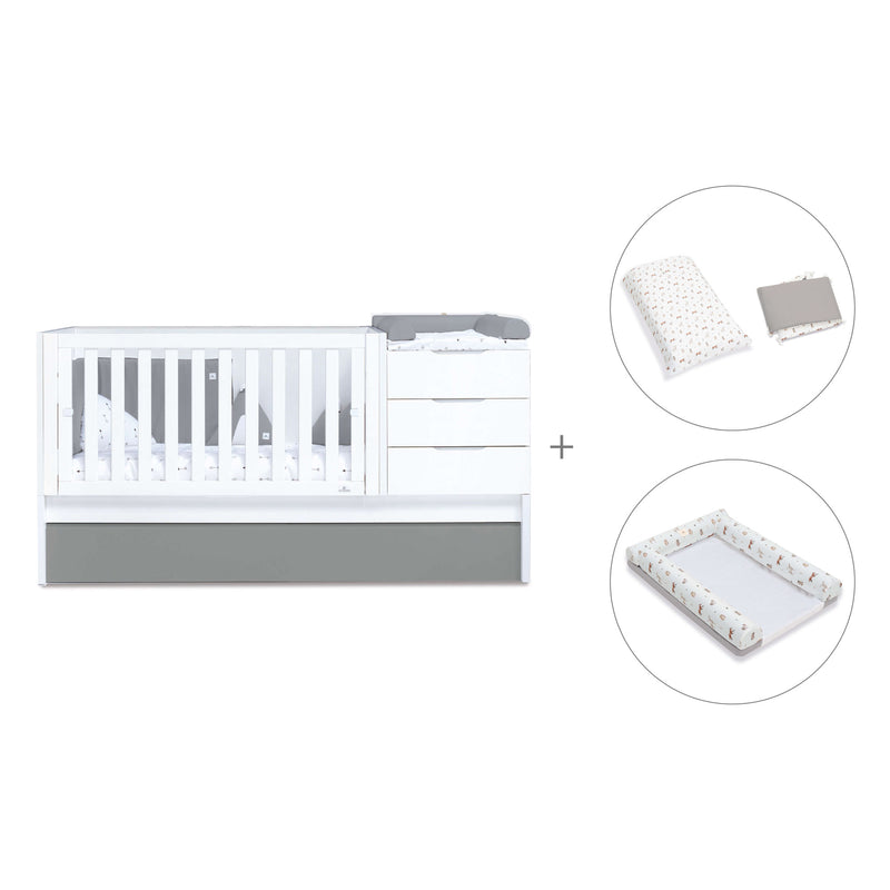 Convertível 70x140 cm branco/antracite · Sero More Antracita K546-M7758