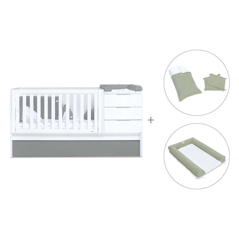 Convertível 70x140 cm branco/antracite · Sero More Antracita K546-M7758