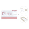 Verwandelbares Babybett 70x140 cm weiss/rosa · Sero More Quarzo K546-M7759