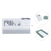 Convertible crib with drawers/trundle bed 70x140 cm white/grey · Sero More K546-M7778