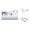 Convertible crib with drawers/trundle bed 70x140 cm white/grey · Sero More K546-M7778