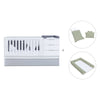 Convertible crib with drawers/trundle bed 70x140 cm white/grey · Sero More K546-M7778