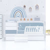Convertible crib 70x140 cm white/blue · Sero Kubo Blu Denim K551-M7741