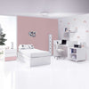 Convertible crib 70x140 cm white/light pink · Sero Kubo Flamingo K551-M7742