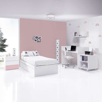 Convertible crib 70x140 cm white/light pink · Sero Kubo Flamingo K551-M7742