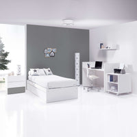 Convertible crib 70x140 cm white/anthracite · Sero Kubo Antracita K551-M7758