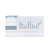 Convertible crib 70x140 cm white/blue · Sero Kubo Blu Denim K551-M7741