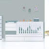 Convertible crib 70x140 cm white/eucalyptus · Sero Kubo Eucalyptus K551-M7757