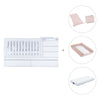 White convertible crib 70x140cm with drawers or trundle bed · Sero Kubo K551