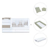 Beige/white convertible crib 70x140cm with drawers or trundle bed · Sero Kubo K551-M7753
