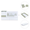 Convertible crib with trundle bed/drawers (70x140 cm) green-olive · Sero Kubo K551N-M7756