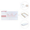 Verwandelbares Babybett 70x140 cm weiss/rosa · Sero Kubo Quarzo K551-M7759
