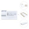 Grey/white convertible crib 70x140cm with drawers or trundle bed · Sero Kubo K551-M7778