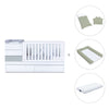 Grey/white convertible crib 70x140cm with drawers or trundle bed · Sero Kubo K551-M7778