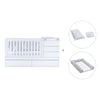 White convertible crib 70x140cm with drawers or trundle bed · Sero Kubo K551