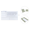 White convertible crib 70x140cm with drawers or trundle bed · Sero Kubo K551
