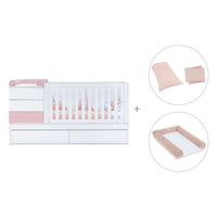 Convertível 70x140 cm branco/rosa claro · Sero Kubo Flamingo K551-M7742