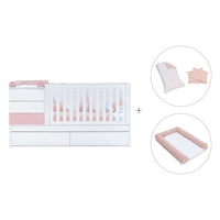 Convertível 70x140 cm branco/rosa claro · Sero Kubo Flamingo K551-M7742