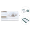 Beige/white convertible crib 70x140cm with drawers or trundle bed · Sero Kubo K551-M7753