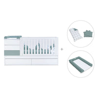 Convertível 70x140 cm branco/eucalipto · Sero Kubo Eucalyptus K551-M7757