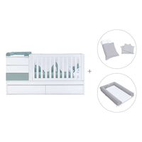 Convertível 70x140 cm branco/eucalipto · Sero Kubo Eucalyptus K551-M7757