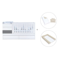 Convertível 70x140 cm branco/antracite · Sero Kubo Antracita K551-M7758